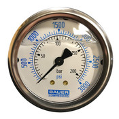 Bauer 0-3000PSI Air Pressure Gauge